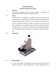 sop for refractometer|refractometer soap.